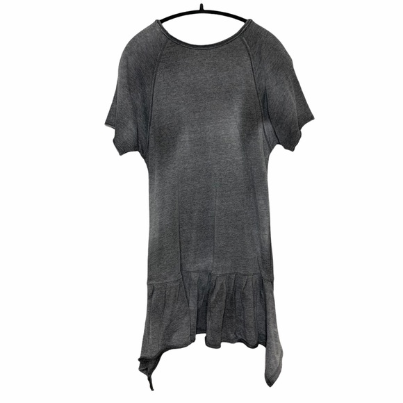 We the Free Charcoal Gray Ruffle Hem Tunic XS - Picture 4 of 5